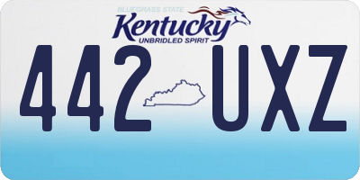 KY license plate 442UXZ