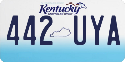 KY license plate 442UYA