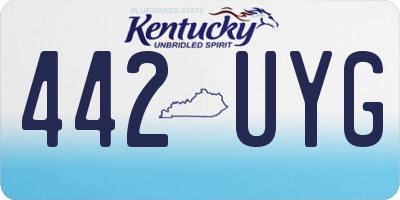 KY license plate 442UYG