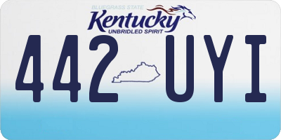 KY license plate 442UYI