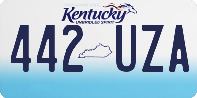 KY license plate 442UZA