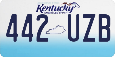 KY license plate 442UZB