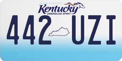 KY license plate 442UZI