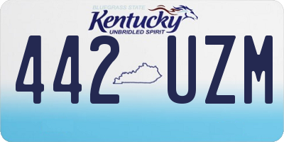 KY license plate 442UZM