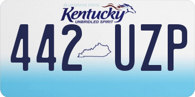 KY license plate 442UZP