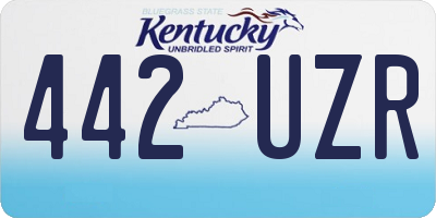 KY license plate 442UZR