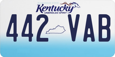 KY license plate 442VAB