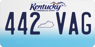 KY license plate 442VAG