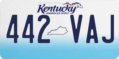 KY license plate 442VAJ