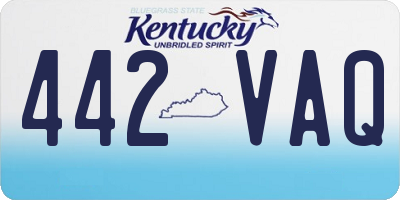 KY license plate 442VAQ