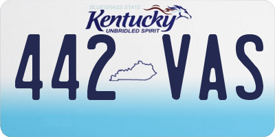 KY license plate 442VAS