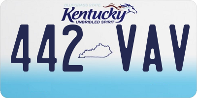KY license plate 442VAV