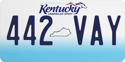 KY license plate 442VAY