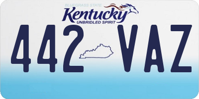 KY license plate 442VAZ