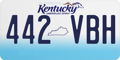 KY license plate 442VBH