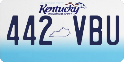 KY license plate 442VBU