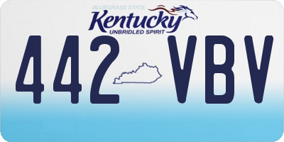 KY license plate 442VBV