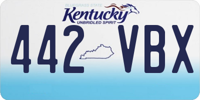 KY license plate 442VBX