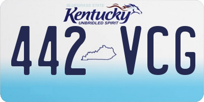 KY license plate 442VCG