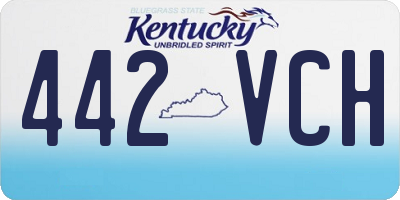 KY license plate 442VCH