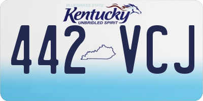 KY license plate 442VCJ