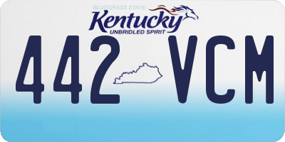 KY license plate 442VCM