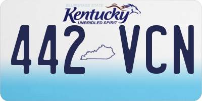 KY license plate 442VCN