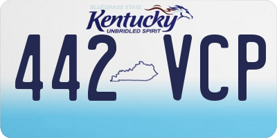 KY license plate 442VCP