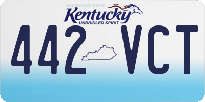 KY license plate 442VCT