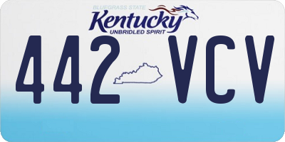 KY license plate 442VCV