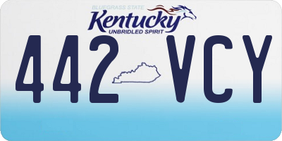 KY license plate 442VCY