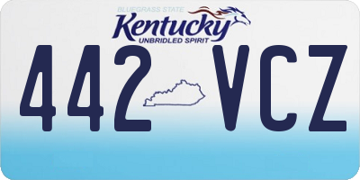 KY license plate 442VCZ