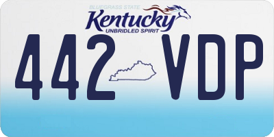 KY license plate 442VDP