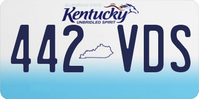 KY license plate 442VDS
