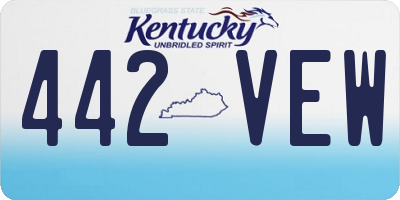 KY license plate 442VEW