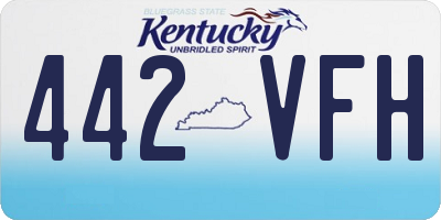 KY license plate 442VFH