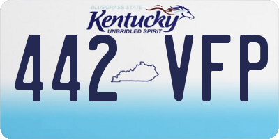 KY license plate 442VFP