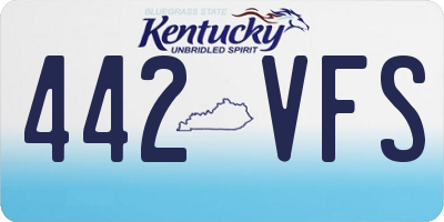 KY license plate 442VFS