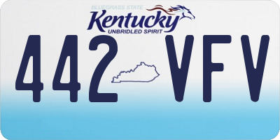 KY license plate 442VFV