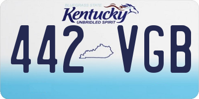 KY license plate 442VGB