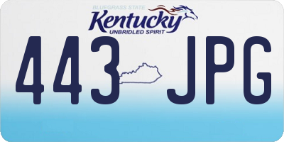 KY license plate 443JPG