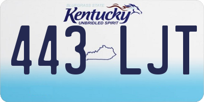 KY license plate 443LJT