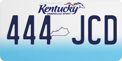 KY license plate 444JCD