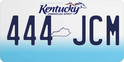 KY license plate 444JCM