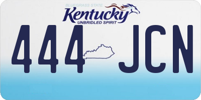 KY license plate 444JCN