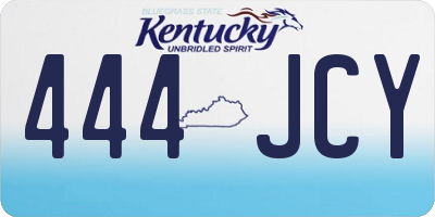 KY license plate 444JCY