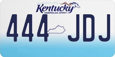 KY license plate 444JDJ