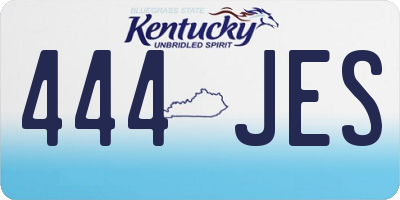 KY license plate 444JES