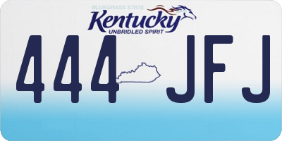 KY license plate 444JFJ