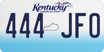 KY license plate 444JFO